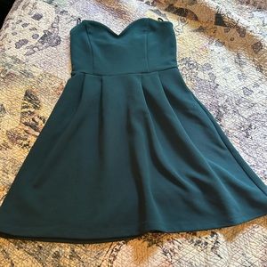Small Forever21 Green Strapless Dress